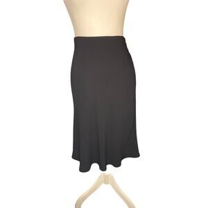 Trina Turk Los Angeles Black A-Line Flare Midi Size 4 Professional Workwear